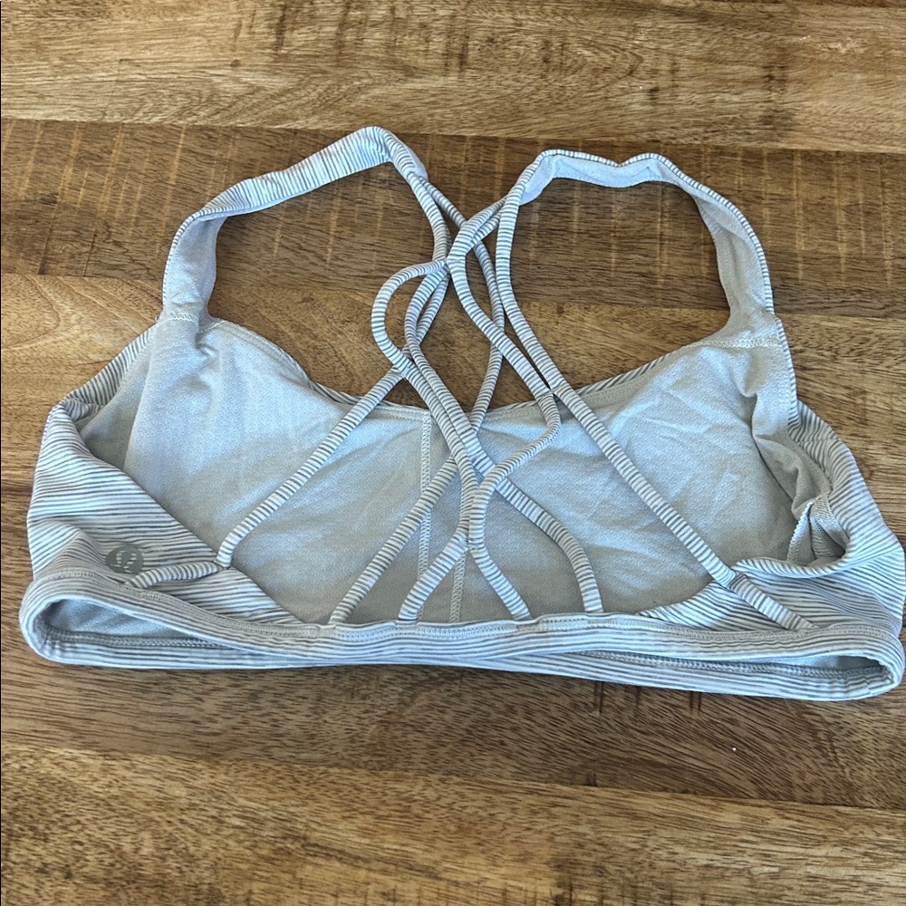 Lululemon Women's Striped Bralette - Gray - Picture 2 of 3